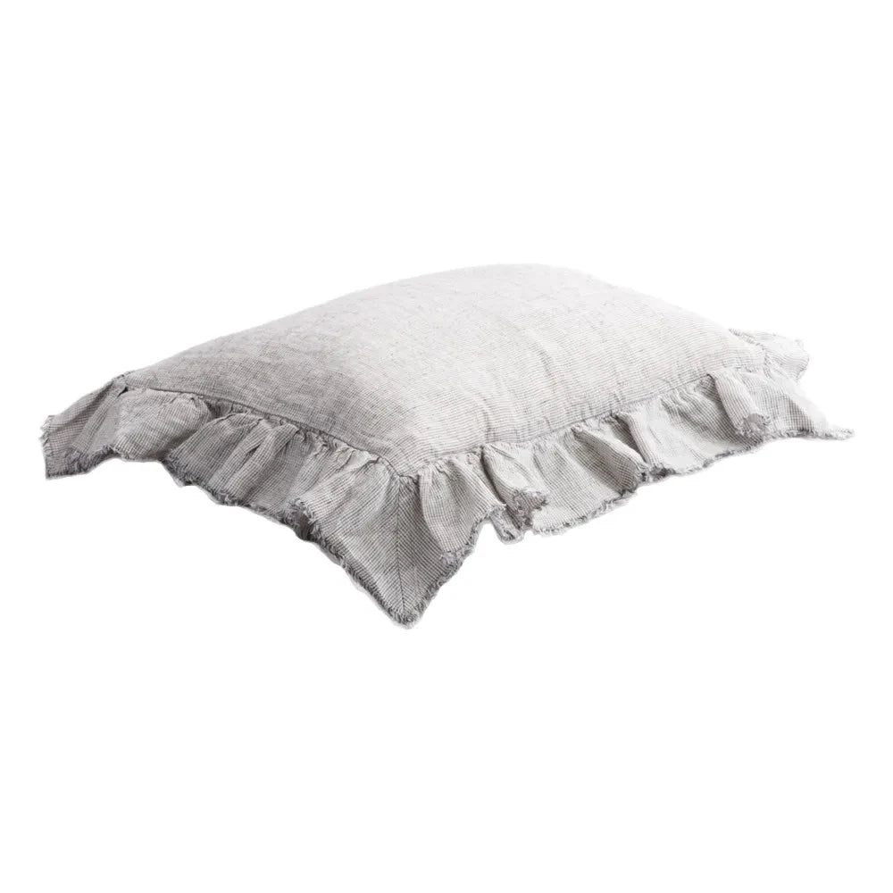 Maison de Vacances - Boho Washed Linen Pillowcase | Stone