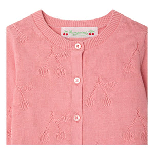 Bonpoint - Cardigan Teyana Cherries Organic Cotton | Pink