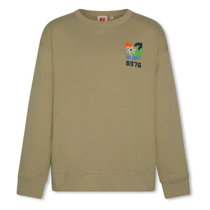 AO76 - Oscar Landscape Recycled Cotton Sweatshirt | Khaki