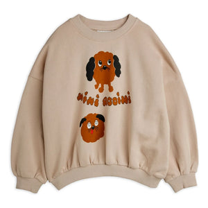 Mini Rodini - Doggies organik pamuk sweatshirt | Heather gri