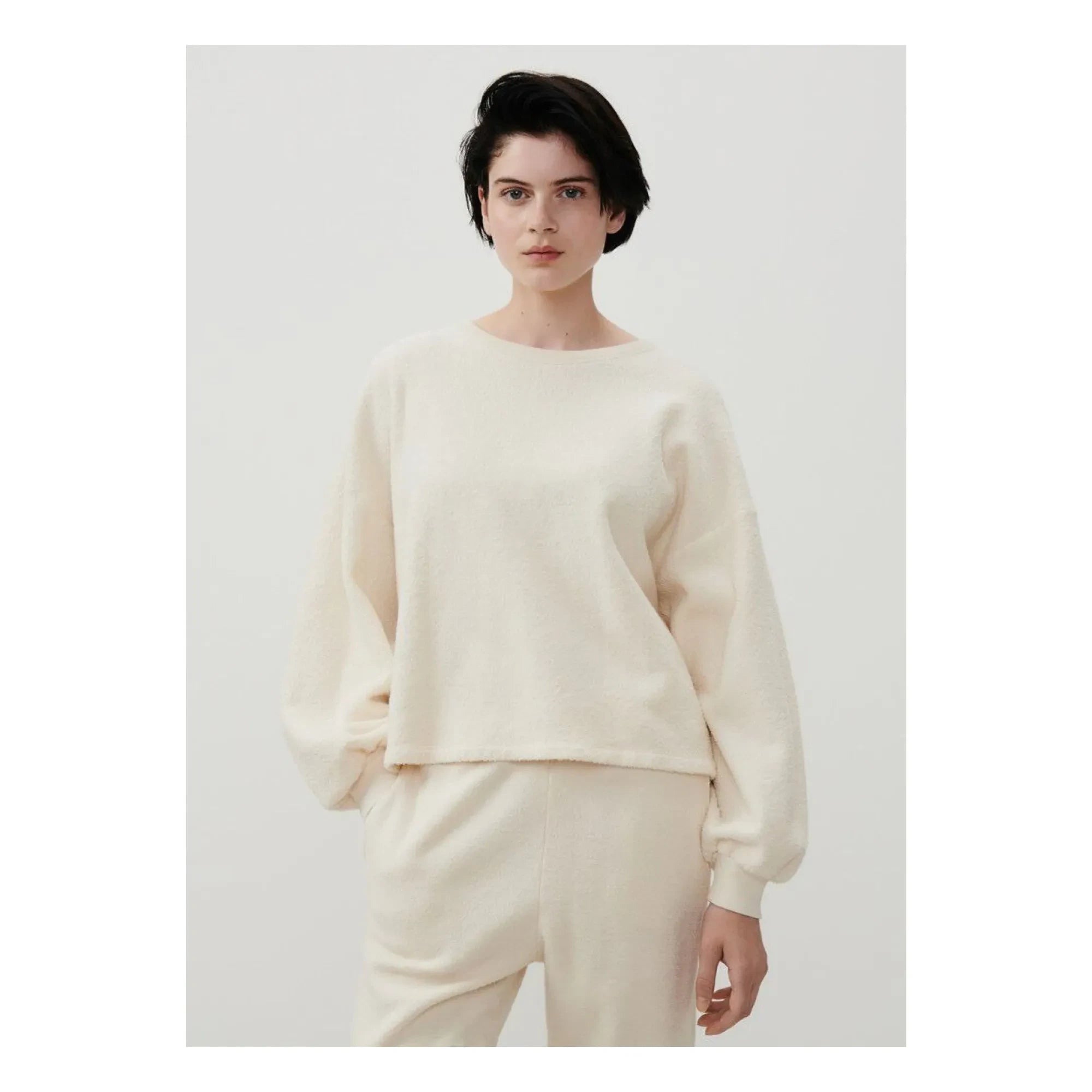 American Vintage - Bobypark Organic Cotton Sweatshirt | Ecru