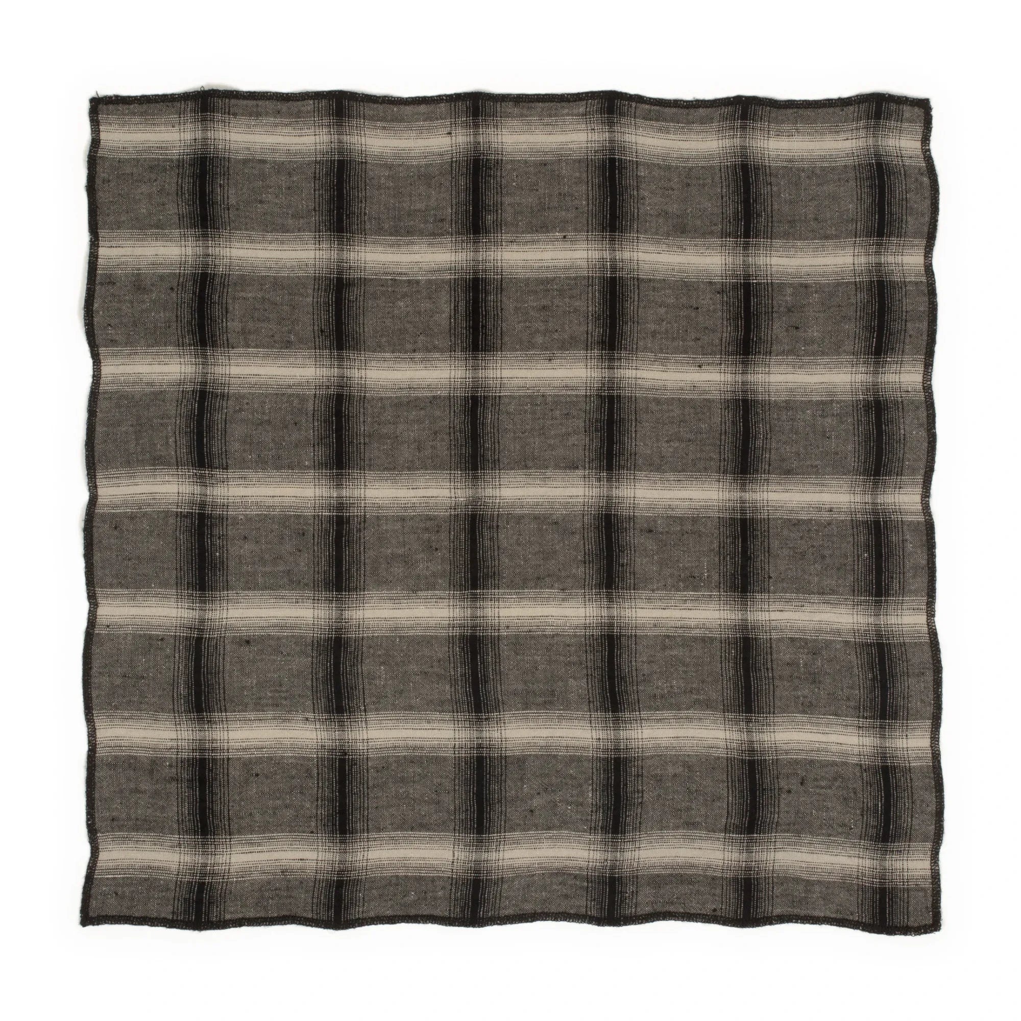 Le Monde Sauvage - Highlands Washed Linen Napkins - Set of 4 | Dark Gray