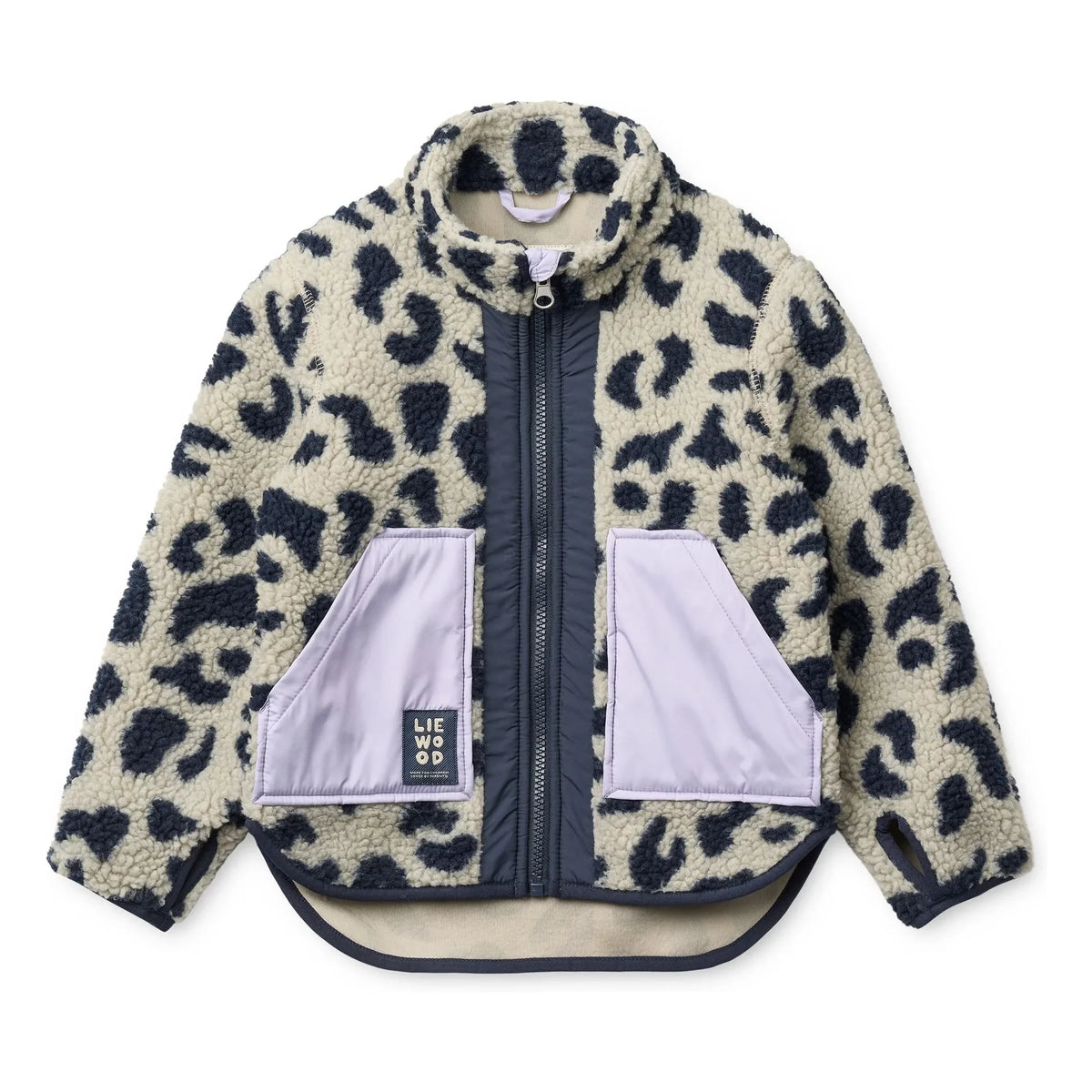 Liewood - Recycled Fiber Noam Leopard Sherpa Jacket | Beige