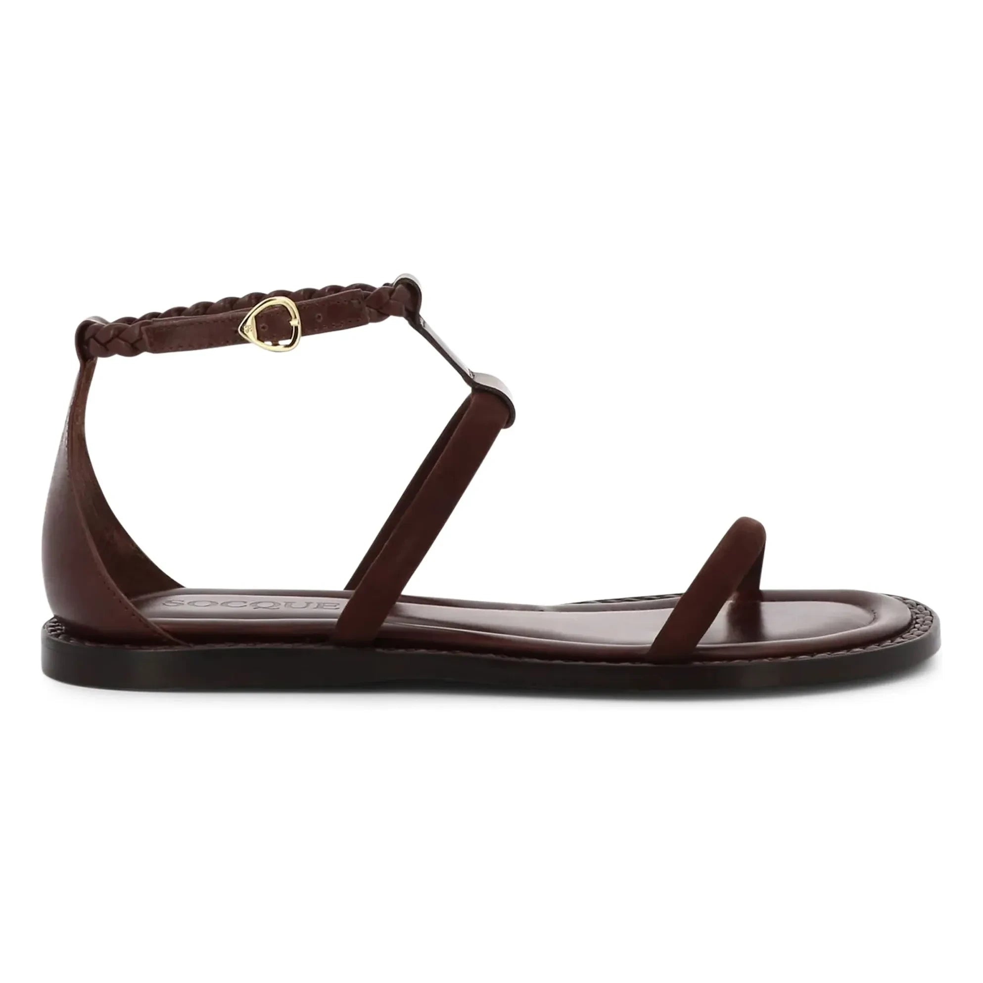 Socque Paris - Palma Leather Sandals | Chocolate