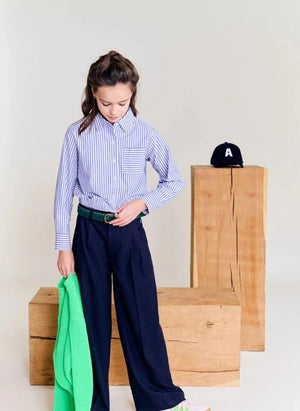AO76 - Striped Shirt | Blue