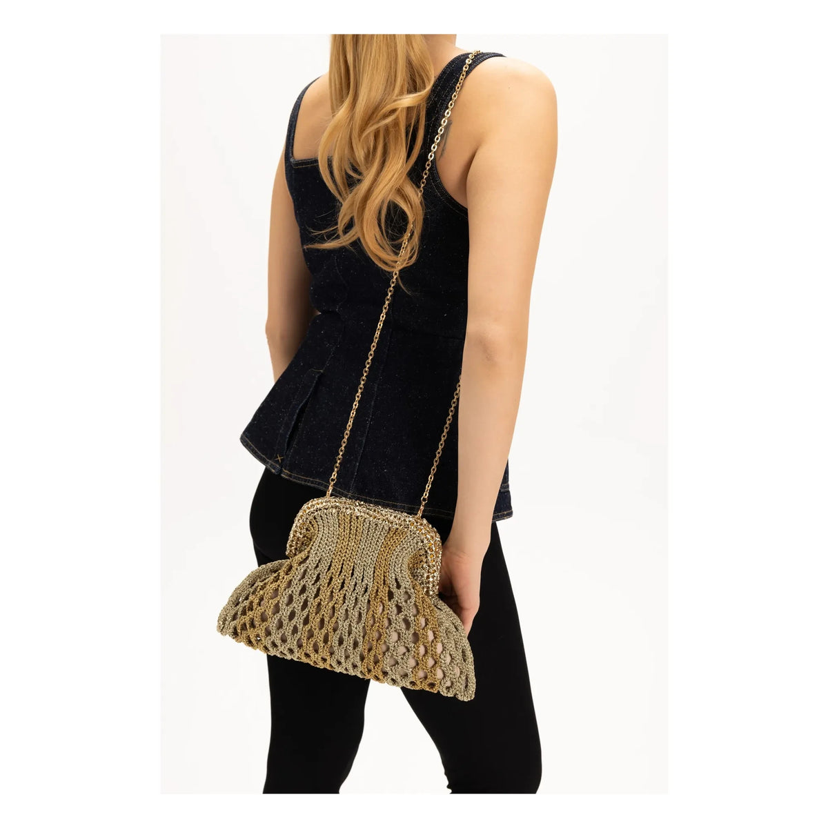 Nadia Dafri - Rahime Clutch Bag | Gold