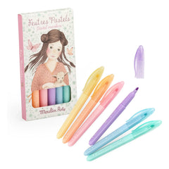 Moulin Roty - Les Rosalies Pastel Felt-tip Pens - Set of 6
