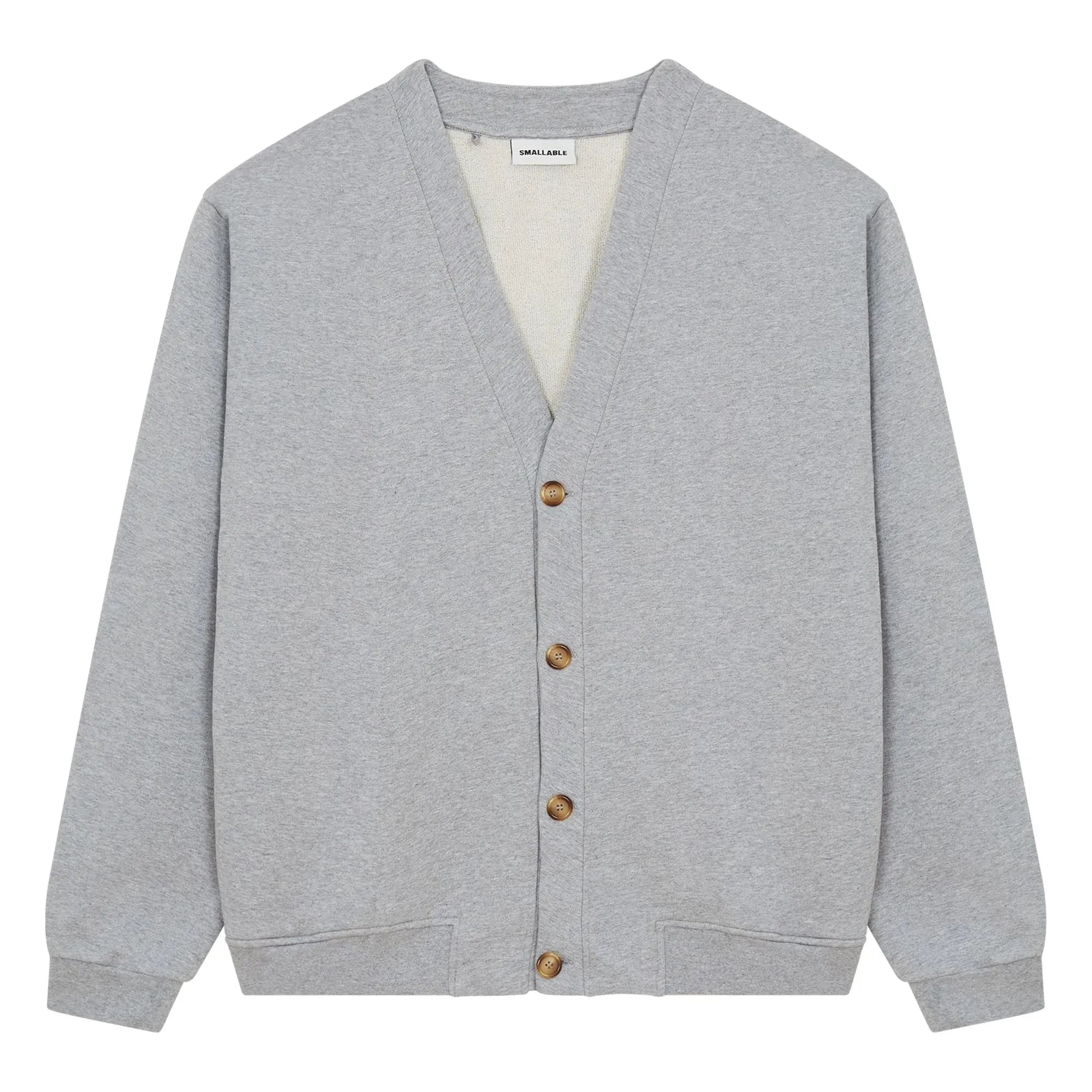 Smallable Man - Cam Organic Cotton Cardigan | Heather Grey