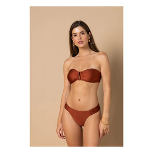 Alma Deia - Lena Low-Cut Swimsuit Brief | Terracotta