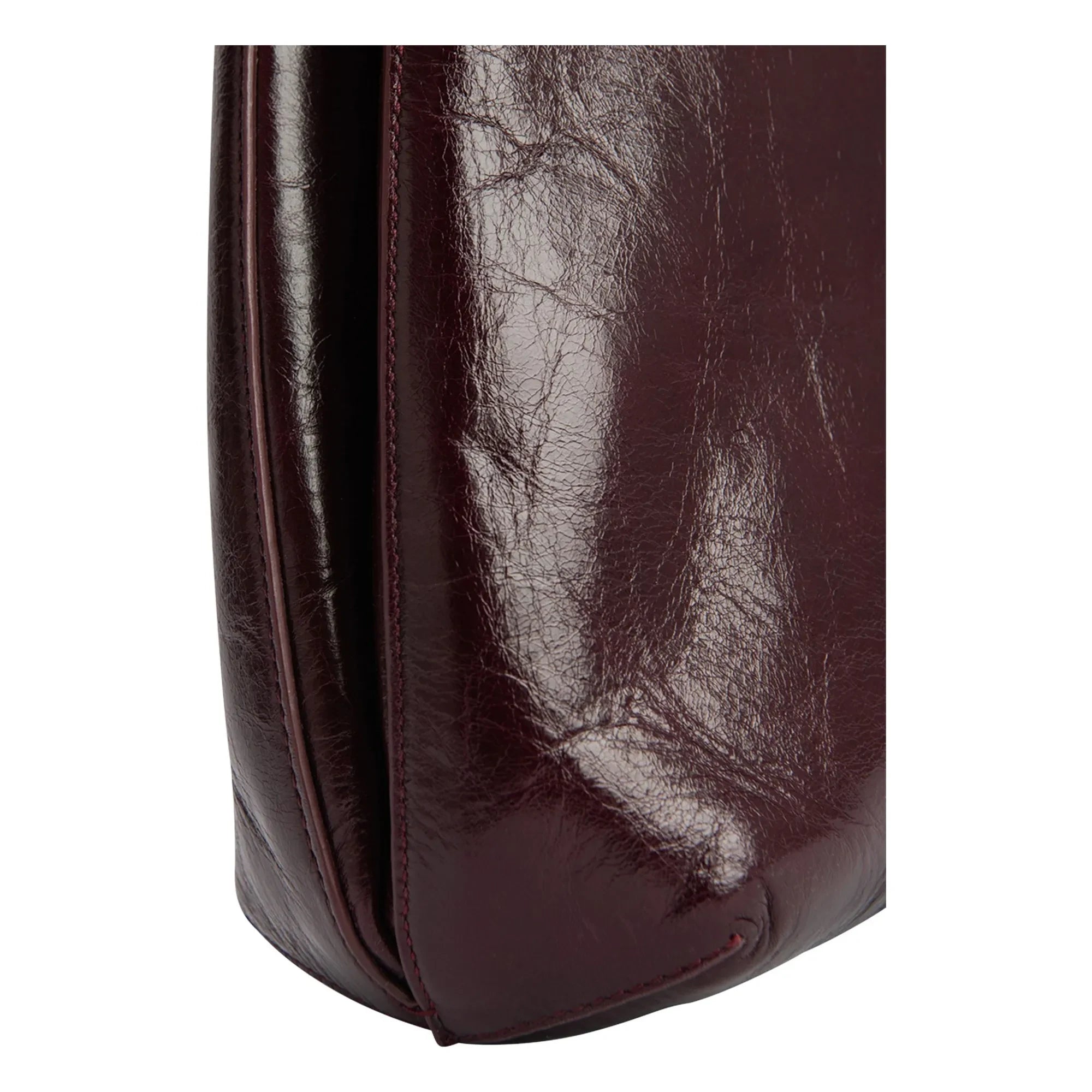 BY FAR - Amber Folio Deri çanta | Bordo