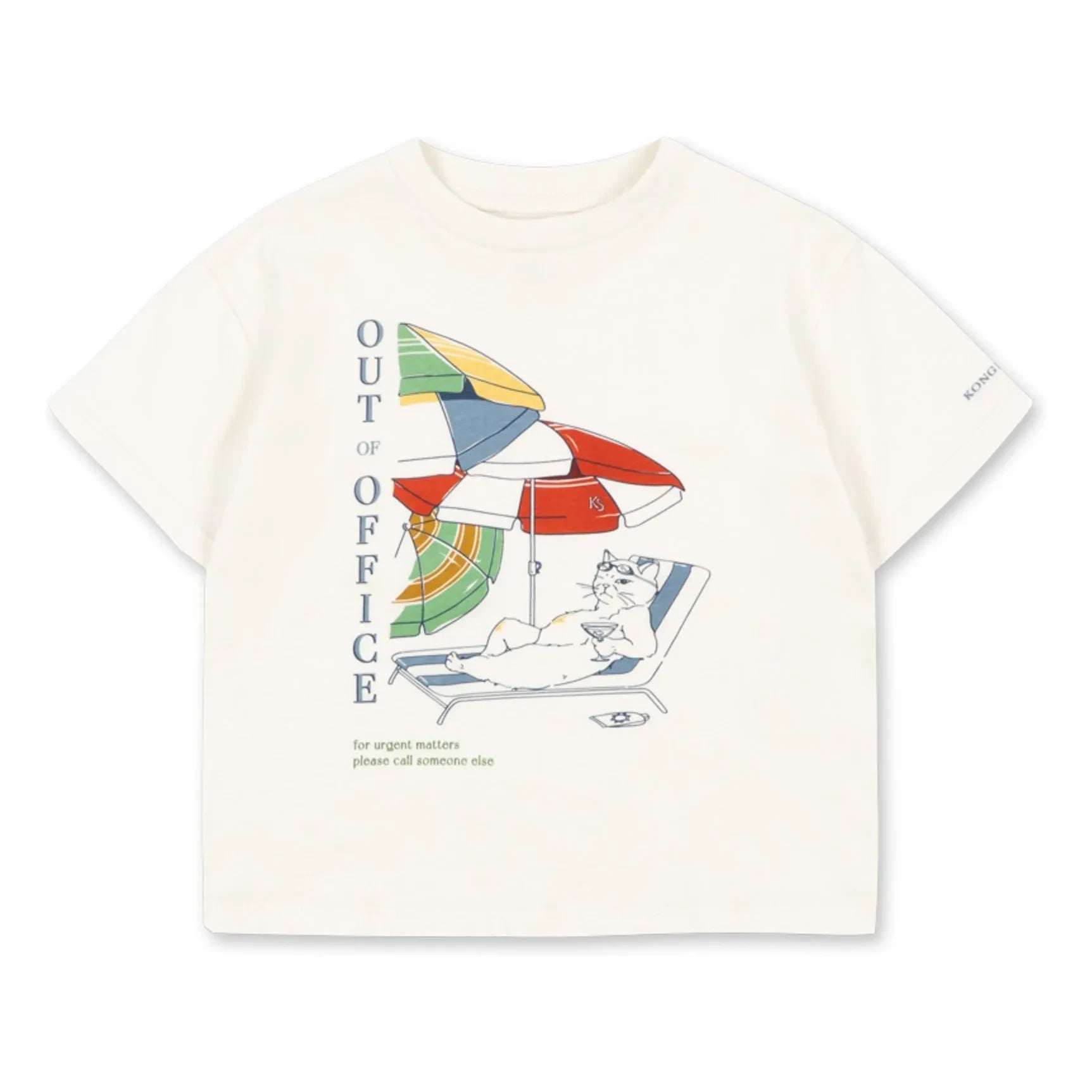 Konges Sløjd - Famo Out Of Office Organic Cotton T-Shirt | Ecru