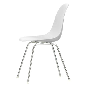 Vitra - DSX Plastic Chair - Chrome Frame - Charles & Ray Eames | White