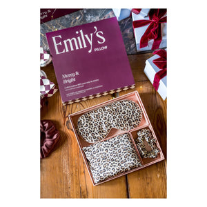 Emily's Pillow - Leopard Print Silk Sleepwear Set