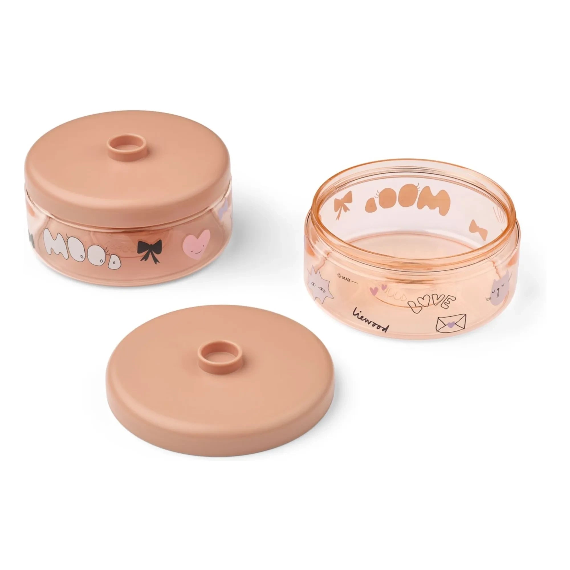 Liewood - Dominique Tritan Lunch Boxes - Set of 2 | Mood/Pale Tuscany