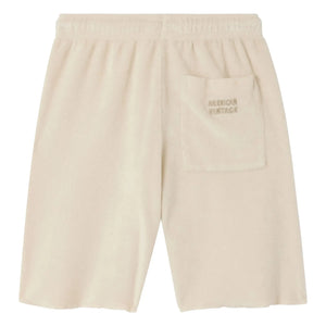 American Vintage - Fuxow Organic Cotton Jogger Shorts | Off-white