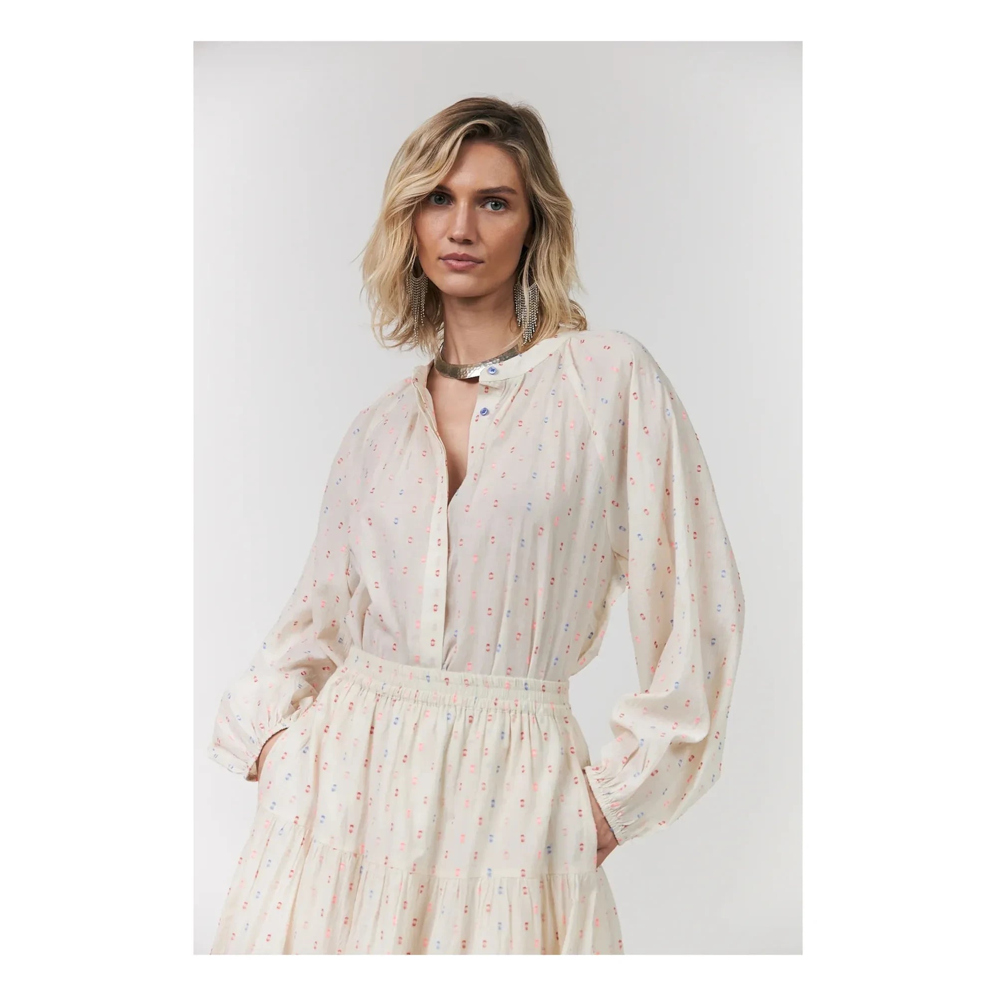 Lollys Laundry - Hailey Cotton Blouse | Cream