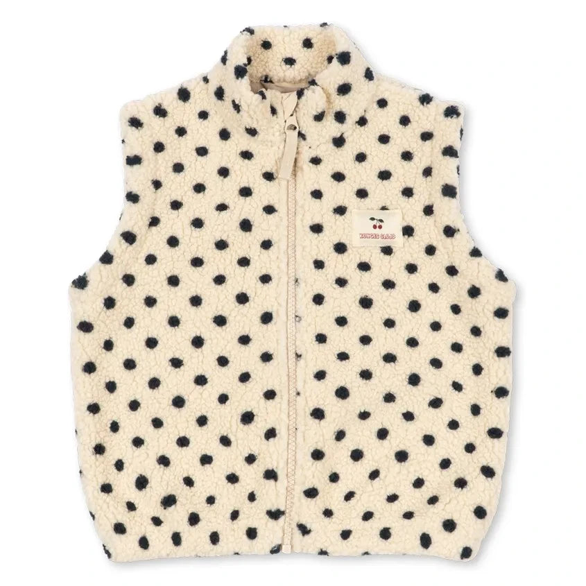 Konges Sløjd - Sleeveless Sherpa Vest Jody Pois Recycled Fibers | Ecru