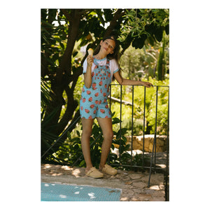 Favorite People - Puglia Strawberry Short Salopet | Blue