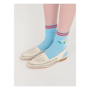Bobo Choses - Örgü Deri Slingback | Ecru