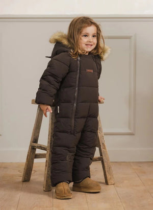 Töastie - Waterproof Faux Fur Hooded Cloud Jacket | Brown