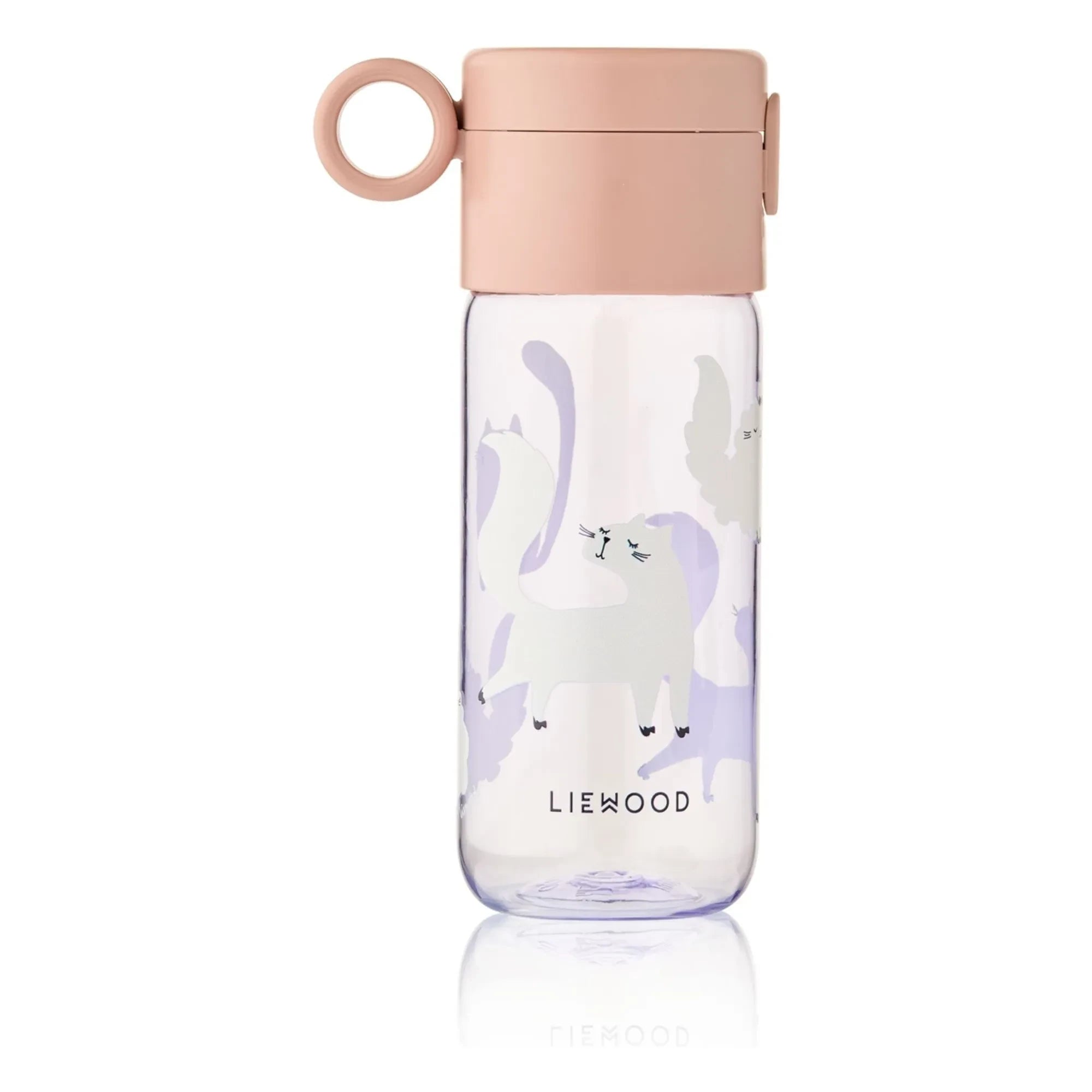 Liewood - Clemence Tritan Water Bottle - 350 ml | Cat/Warm Lilac