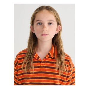 Bobo Choses - Striped Terry Polo | Orange