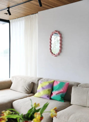 &Klevering - Zikzak ayna | Pembe