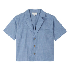 Emile et Ida - Blue Cotton Chambray Blouse