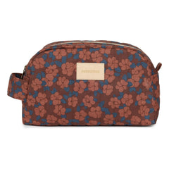 Nobodinoz - Hyde Park Burgundy Water-Resistant Cosmetic Bag | Brick Red
