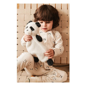 Liewood - Pijama Birk Pandalar Organik Pamuk | Bej