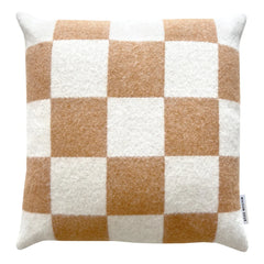 Maison Deux - Damier wool cushion cover | Dirty white