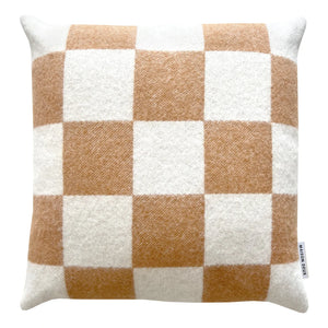 Maison Deux - Damier wool cushion cover | Dirty white