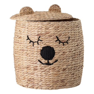 Bloomingville Mini - Lidded Wicker Basket