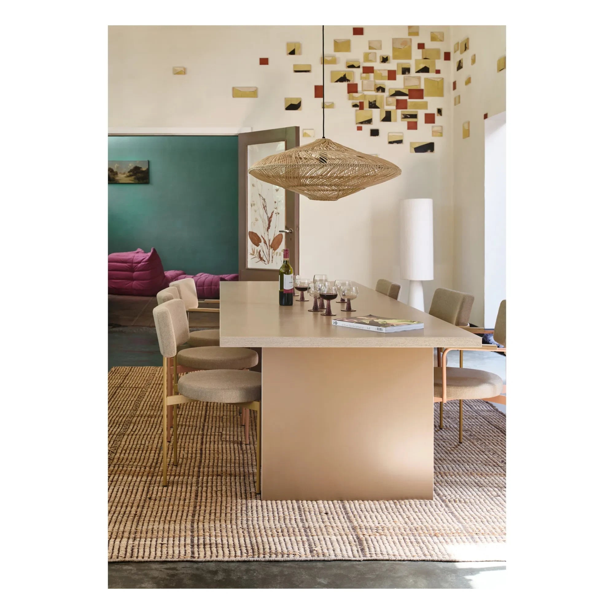 HKliving - Brown Jute Rug
