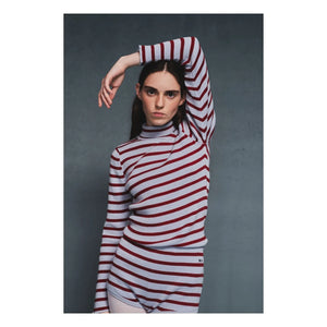 Bobo Choses - Striped Organic Cotton and Merino Wool Sweater | Light Blue