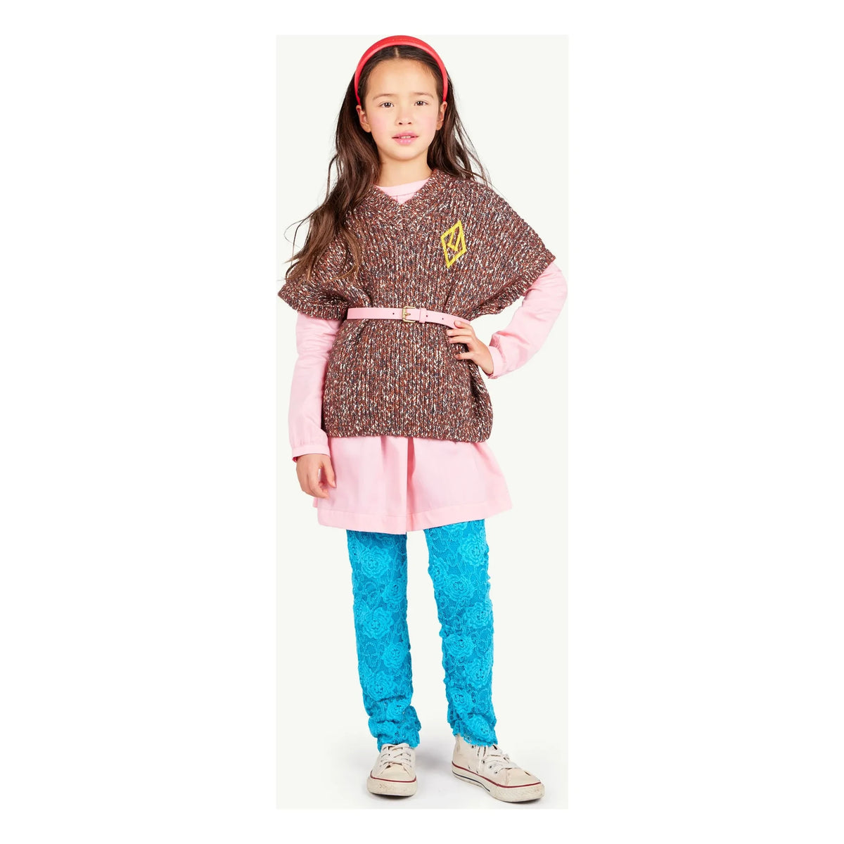 The Animals Observatory - Lace Crocodile Leggings | Blue