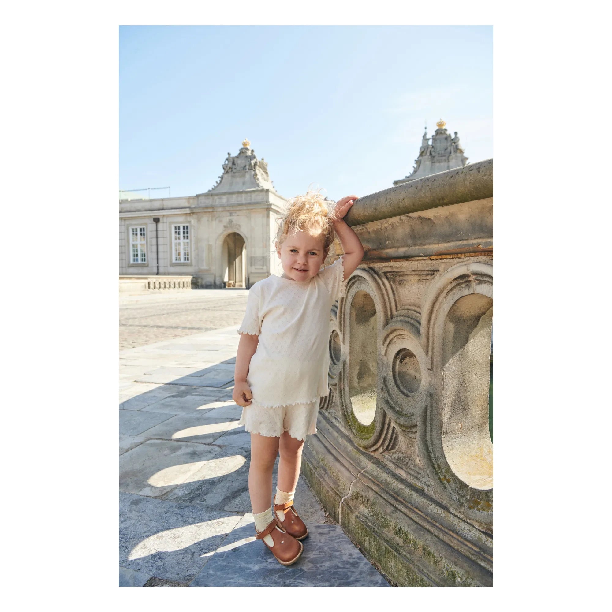 Copenhagen Colors - Pointelle T-Shirt | Pale Yellow