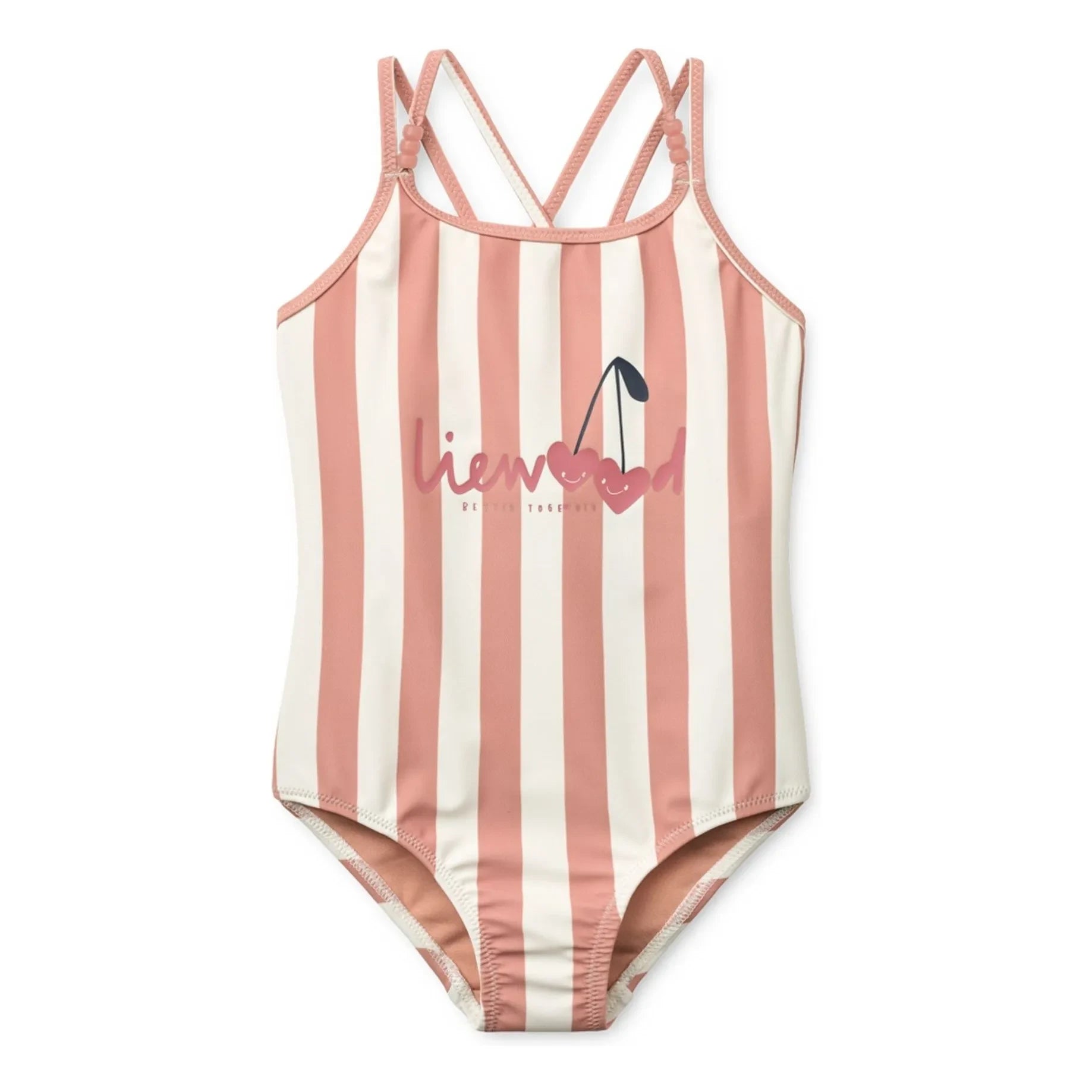 Liewood - Suna Striped Recycled Fiber Swimsuit | Pink