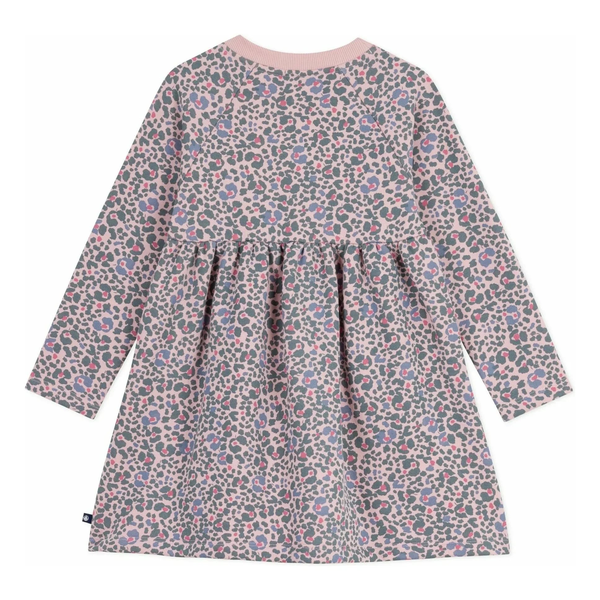 Petit Bateau - Floral Patterned Sweat Dress | Pink