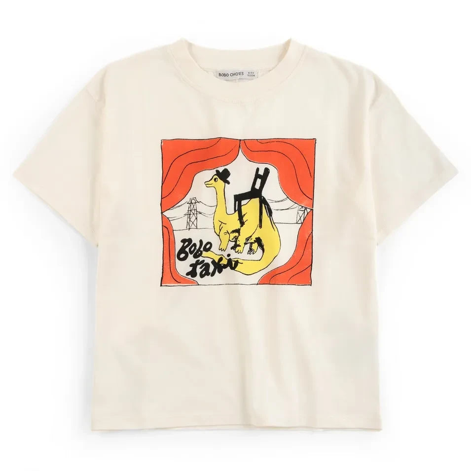 Bobo Choses - Bobo Taxi organic cotton t-shirt | Ecru