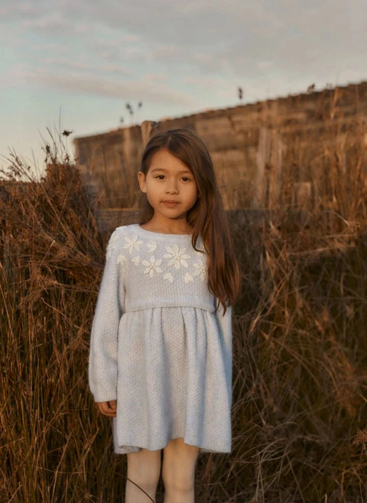 Louise Misha - Lyndia Alpaca dress | Light blue