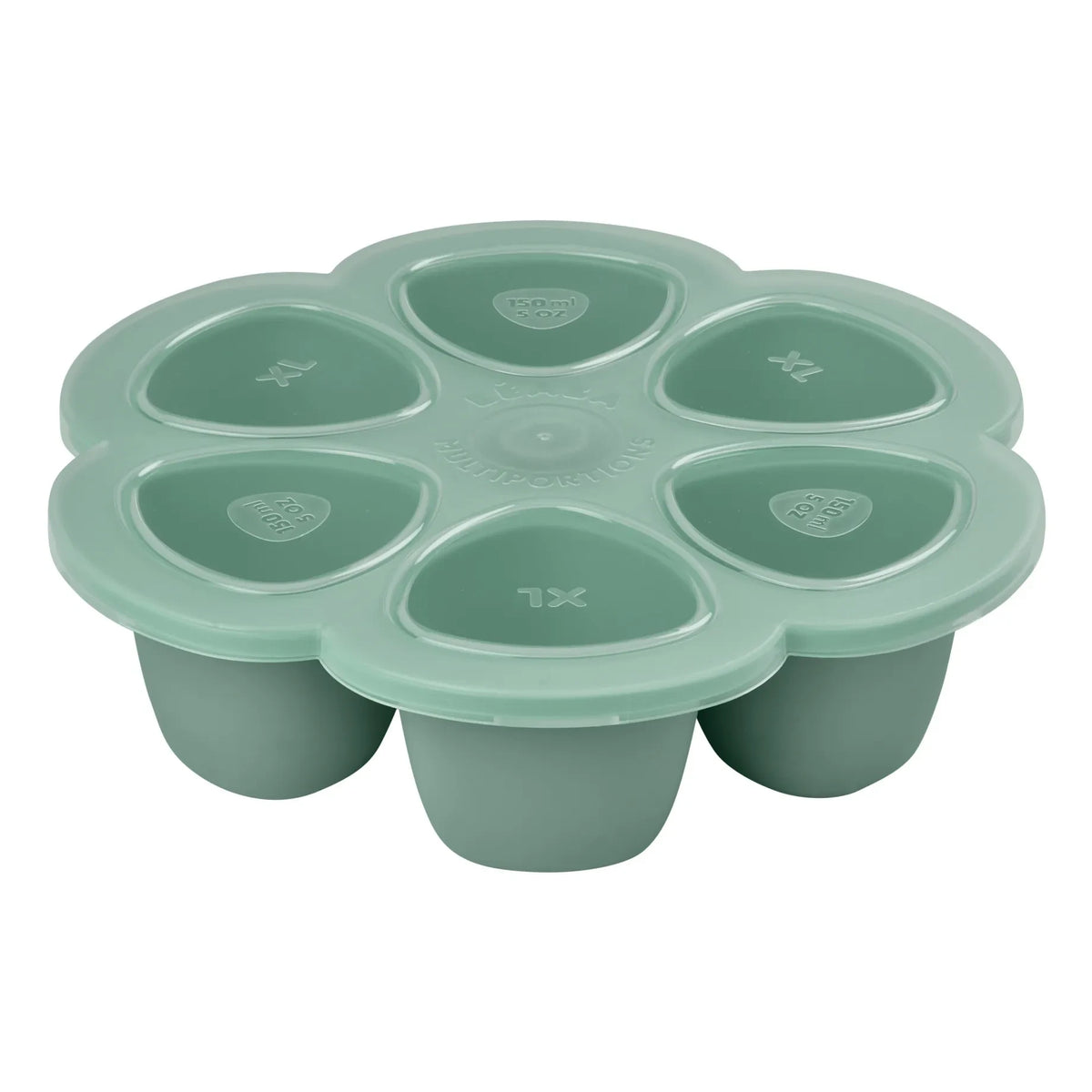 Béaba - Silicone Multi-Compartment Mold - 6 x 150 ml | Sage