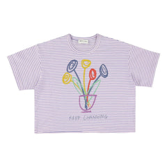 Morley - Warsaw Striped T-Shirt | Lilac