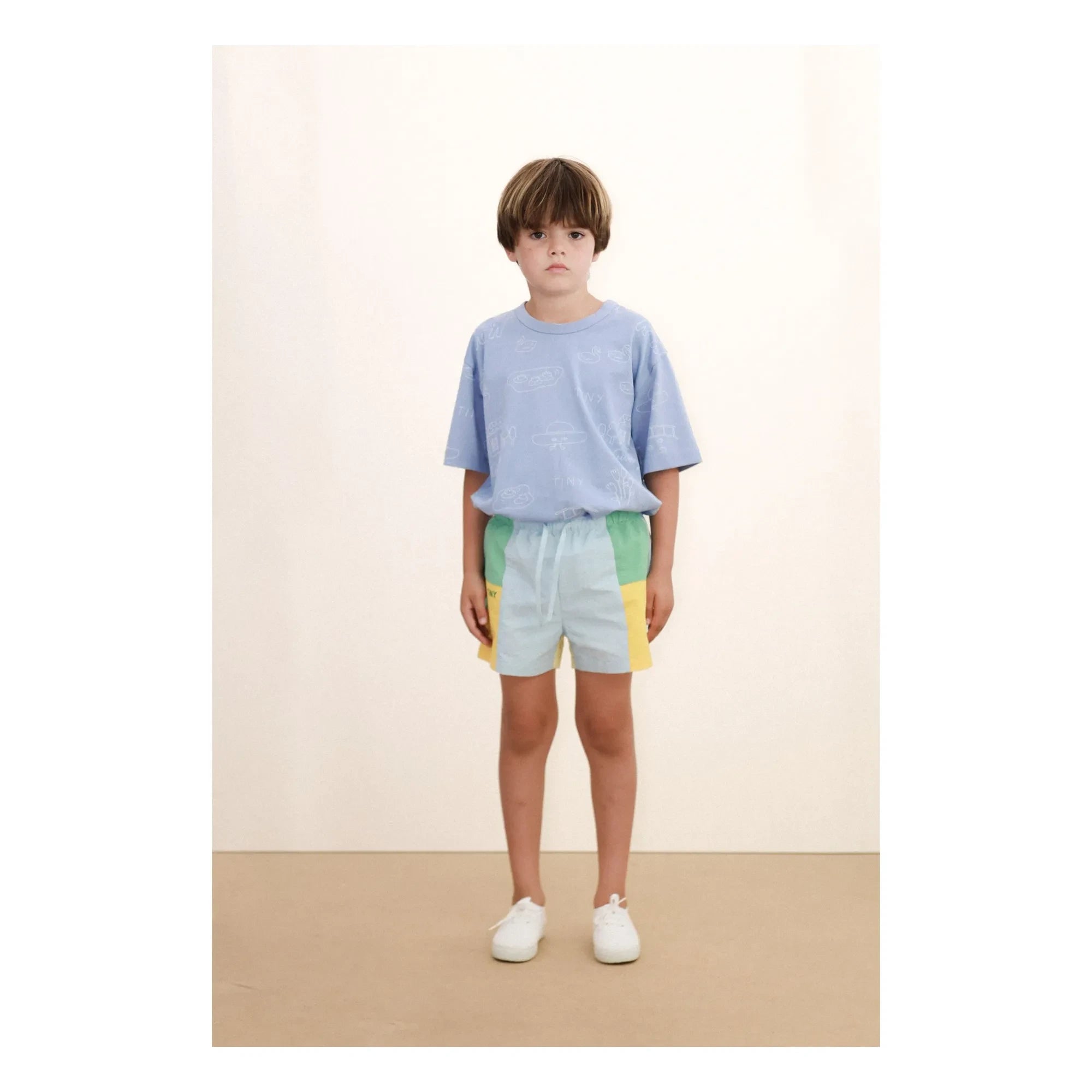 Tinycottons - Color Block Shorts | Blue