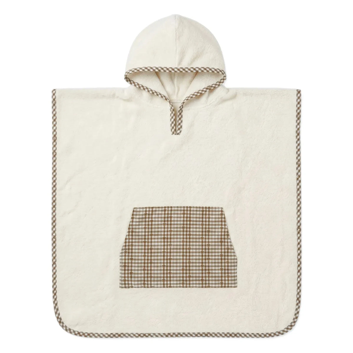 Editions Aimable - Paula bath poncho | Noisette Vichy Cotton