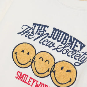 the new society - Smiley Sweatshirt | Beyaz