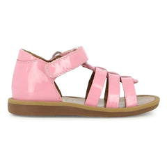 Pom d'Api - Poppy Strappy Patent Sandals | Pink