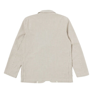 Universal Works - Striped Derby Jacket | Gray