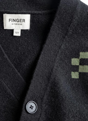 Finger in the nose - Robin Merino Wool Cardigan | Black