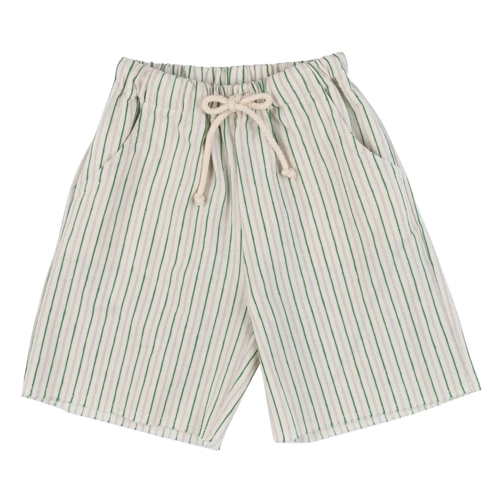 Babe & Tess - Striped Sebi Bermuda shorts | Green